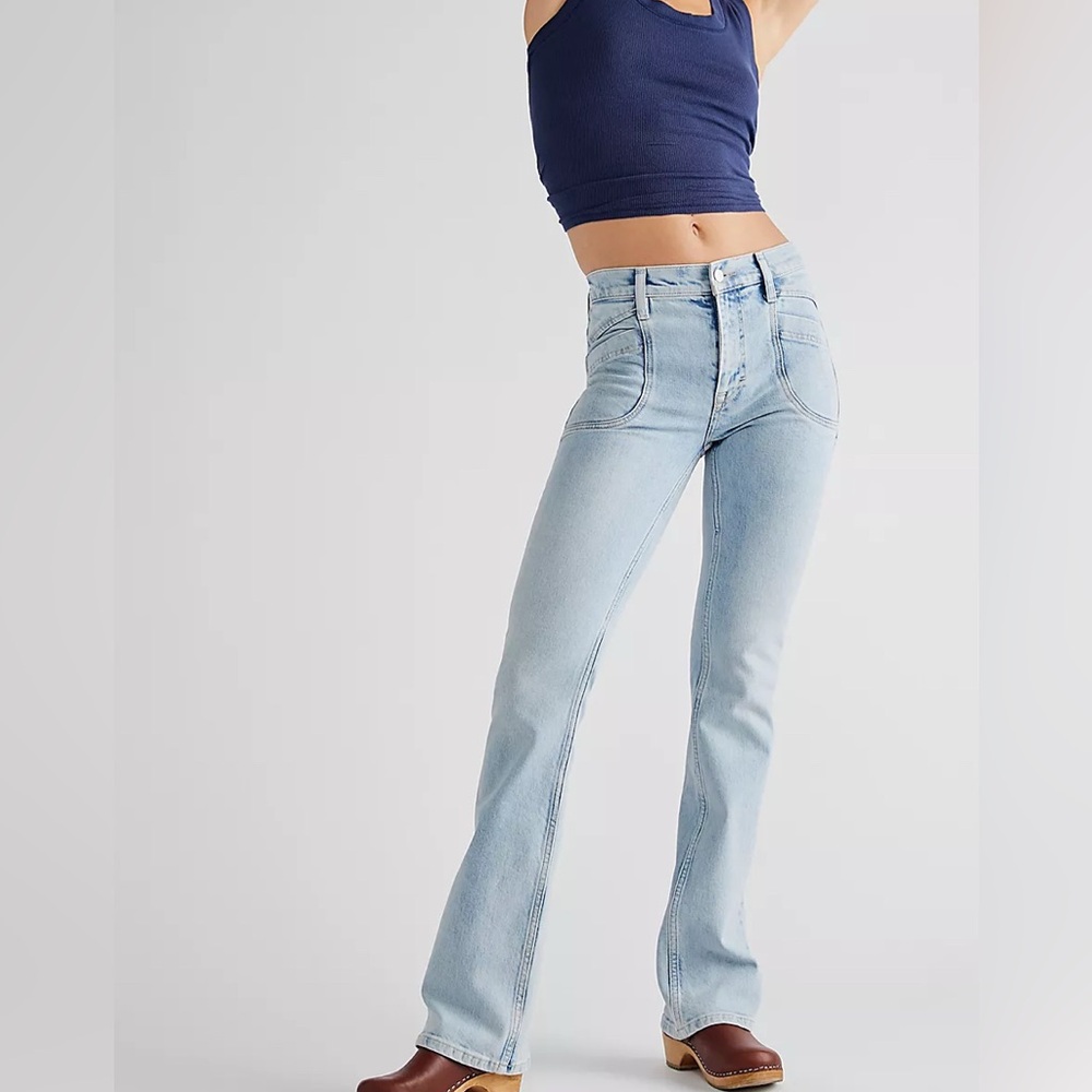 Free People Aiden Slim Flare Jeans